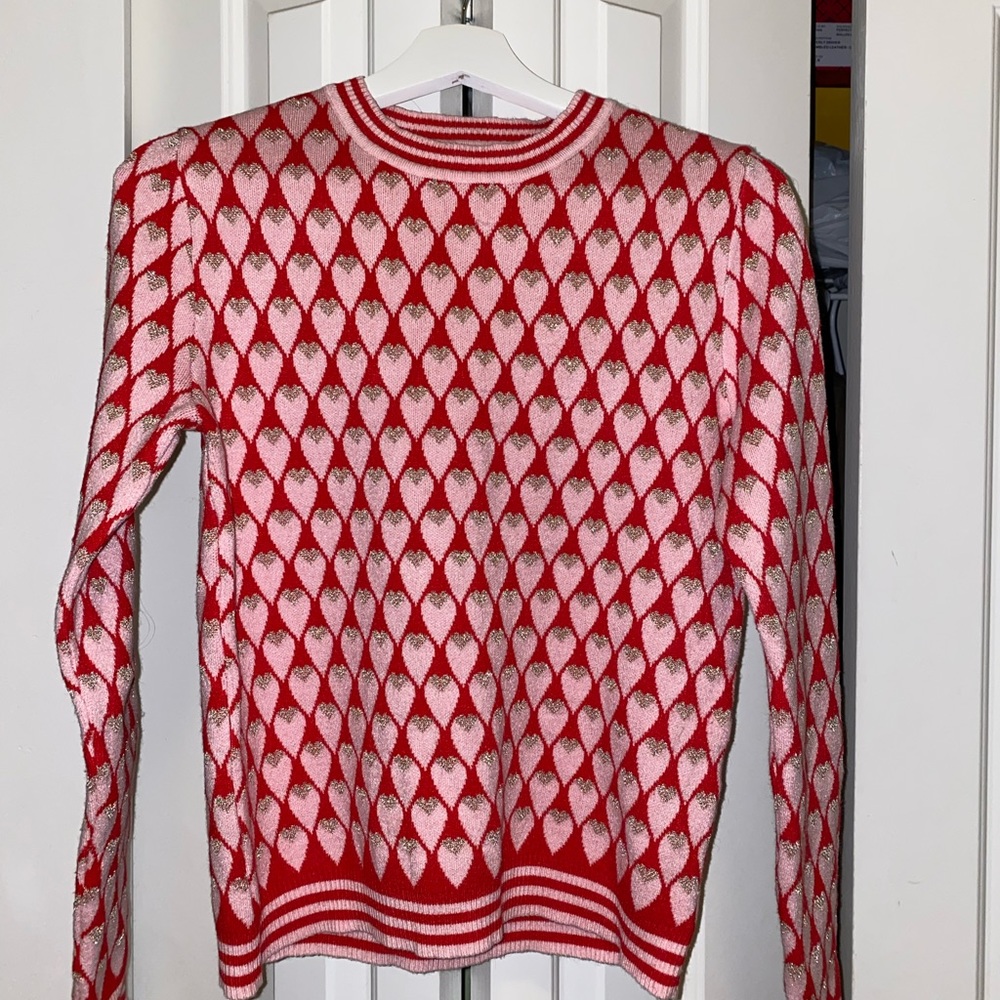 Pink and Ref Sweater